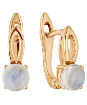 Женские Серьги_Серебро .925_ЛУННЫЙ КАМЕНЬ__2-Лазурит-Онлайн