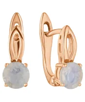 Женские Серьги_Серебро .925_ЛУННЫЙ КАМЕНЬ__2-Лазурит-Онлайн