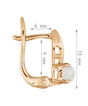 Женские Серьги_Серебро .925_ЛУННЫЙ КАМЕНЬ__4-Лазурит-Онлайн