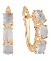 Женские Серьги_Серебро .925_ЛУННЫЙ КАМЕНЬ__2-Лазурит-Онлайн