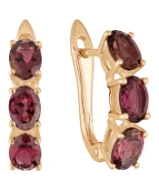 Женские Серьги_Серебро .925_ТУРМАЛИН__2-Лазурит-Онлайн