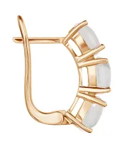 Женские Серьги_Серебро .925_ЛУННЫЙ КАМЕНЬ__3-Лазурит-Онлайн