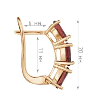 Женские Серьги_Серебро .925_ТУРМАЛИН__4-Лазурит-Онлайн