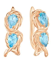 Женские Серьги_Серебро .925_ТОПАЗ__2-Лазурит-Онлайн