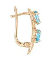 Женские Серьги_Серебро .925_ТОПАЗ__3-Лазурит-Онлайн