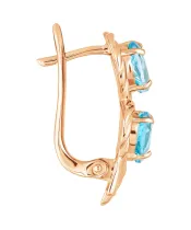 Женские Серьги_Серебро .925_ТОПАЗ__3-Лазурит-Онлайн