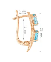 Женские Серьги_Серебро .925_ТОПАЗ__4-Лазурит-Онлайн