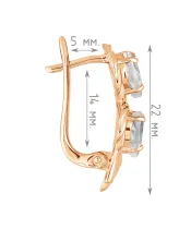 Женские Серьги_Серебро .925_ЛУННЫЙ КАМЕНЬ__4-Лазурит-Онлайн