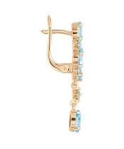 Женские Серьги_Серебро .925_ТОПАЗ_Нанокристалл_3-Лазурит-Онлайн