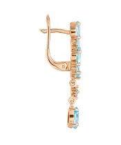 Женские Серьги_Серебро .925_ТОПАЗ_Нанокристалл_3-Лазурит-Онлайн