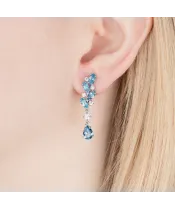 Женские Серьги_Серебро .925_ТОПАЗ_Нанокристалл_5-Лазурит-Онлайн