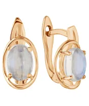 Женские Серьги_Серебро .925_ЛУННЫЙ КАМЕНЬ__2-Лазурит-Онлайн