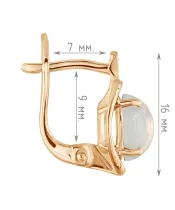 Женские Серьги_Серебро .925_ЛУННЫЙ КАМЕНЬ__4-Лазурит-Онлайн