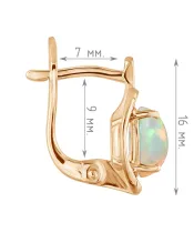 Женские Серьги_Серебро .925_ОПАЛ__4-Лазурит-Онлайн