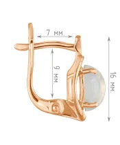 Женские Серьги_Серебро .925_ЛУННЫЙ КАМЕНЬ__4-Лазурит-Онлайн