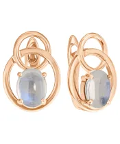 Женские Серьги_Серебро .925_ЛУННЫЙ КАМЕНЬ__2-Лазурит-Онлайн