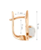 Женские Серьги_Серебро .925_ЛУННЫЙ КАМЕНЬ__4-Лазурит-Онлайн