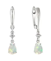 Женские Серьги_Серебро .925_ОПАЛ_Нанокристалл_2-Лазурит-Онлайн