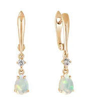 Женские Серьги_Серебро .925_ОПАЛ_Нанокристалл_2-Лазурит-Онлайн