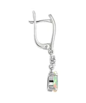 Женские Серьги_Серебро .925_ОПАЛ_Нанокристалл_3-Лазурит-Онлайн