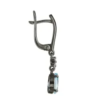 Женские Серьги_Серебро .925_ТОПАЗ_Нанокристалл_3-Лазурит-Онлайн