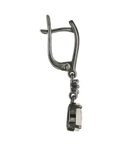 Женские Серьги_Серебро .925_ЛУННЫЙ КАМЕНЬ_Нанокристалл_3-Лазурит-Онлайн