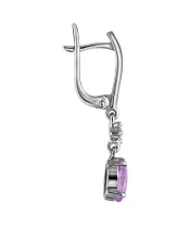 Женские Серьги_Серебро .925_АМЕТИСТ_Нанокристалл_3-Лазурит-Онлайн