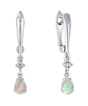 Женские Серьги_Серебро .925_ОПАЛ_Нанокристалл_2-Лазурит-Онлайн