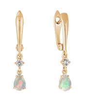 Женские Серьги_Серебро .925_ОПАЛ_Нанокристалл_2-Лазурит-Онлайн