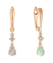 Женские Серьги_Серебро .925_ОПАЛ_Нанокристалл_2-Лазурит-Онлайн