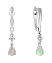 Женские Серьги_Серебро .925_ОПАЛ_Нанокристалл_2-Лазурит-Онлайн