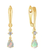 Женские Серьги_Серебро .925_ОПАЛ_Нанокристалл_2-Лазурит-Онлайн