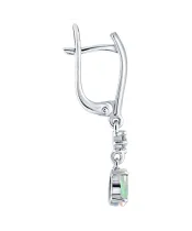 Женские Серьги_Серебро .925_ОПАЛ_Нанокристалл_3-Лазурит-Онлайн