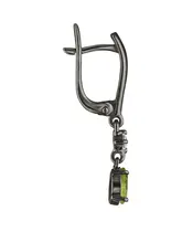 Женские Серьги_Серебро .925_ХРИЗОЛИТ_Нанокристалл_3-Лазурит-Онлайн