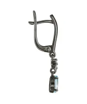 Женские Серьги_Серебро .925_ТОПАЗ_Нанокристалл_3-Лазурит-Онлайн