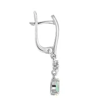 Женские Серьги_Серебро .925_ОПАЛ_Нанокристалл_3-Лазурит-Онлайн