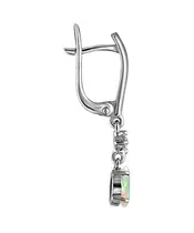 Женские Серьги_Серебро .925_ОПАЛ_Нанокристалл_3-Лазурит-Онлайн