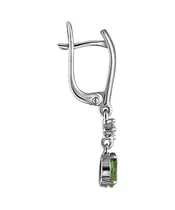 Женские Серьги_Серебро .925_ХРОМДИОПСИД_Нанокристалл_3-Лазурит-Онлайн