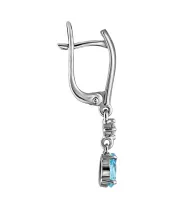 Женские Серьги_Серебро .925_ТОПАЗ_Нанокристалл_3-Лазурит-Онлайн