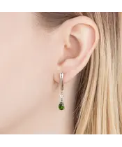 Женские Серьги_Серебро .925_ХРОМДИОПСИД_Нанокристалл_5-Лазурит-Онлайн