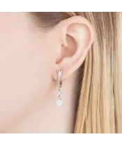 Женские Серьги_Серебро .925_ЛУННЫЙ КАМЕНЬ_Нанокристалл_5-Лазурит-Онлайн