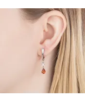 Женские Серьги_Серебро .925_ЦИТРИН_Нанокристалл_5-Лазурит-Онлайн