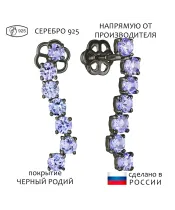 Женские Серьги_Серебро .925_ТАНЗАНИТ__1-Лазурит-Онлайн
