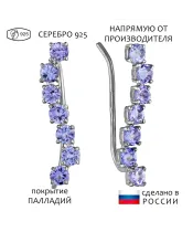 Женские Серьги_Серебро .925_ТАНЗАНИТ__1-Лазурит-Онлайн