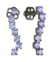 Женские Серьги_Серебро .925_ТАНЗАНИТ__2-Лазурит-Онлайн