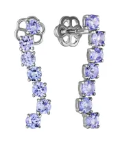 Женские Серьги_Серебро .925_ТАНЗАНИТ__2-Лазурит-Онлайн