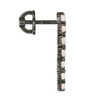 Женские Серьги_Серебро .925_КВАРЦ РОЗОВЫЙ__3-Лазурит-Онлайн