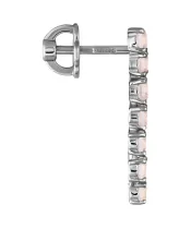 Женские Серьги_Серебро .925_КВАРЦ РОЗОВЫЙ__3-Лазурит-Онлайн