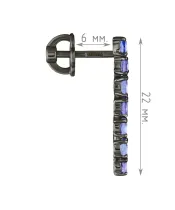 Женские Серьги_Серебро .925_ТАНЗАНИТ__4-Лазурит-Онлайн