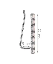 Женские Серьги_Серебро .925_КВАРЦ РОЗОВЫЙ__4-Лазурит-Онлайн